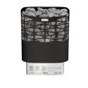 Poêle électrique 4,5kW en acier noir – avec commande - NS - Narvi