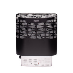 Poêle électrique 4,5kW en acier noir – avec interrupteurs - NS - Narvi