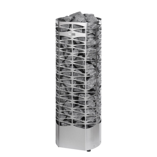 Poêle électrique 9kW en acier inox - commande à distance - SAANA - Narvi