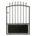 Portillon semi-ajouré en fer 100x144cm AURORE - X-METAL