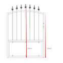 Portillon semi-ajouré en fer 100x144cm AURORE - X-METAL
