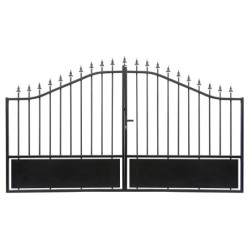Portail battant semi-ajouré en fer 300x173cm AURORE - X-METAL