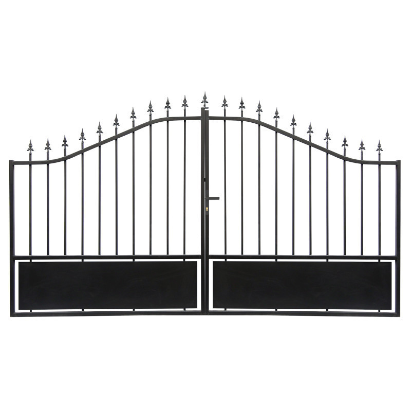 Portail battant semi-ajouré en fer 350x173cm AURORE - X-METAL