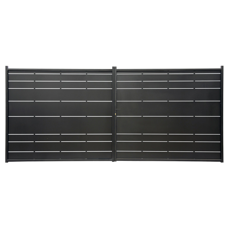 Portail battant plein en fer 300x182cm ORIS - X-METAL