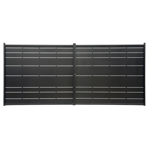 Portail battant plein en fer 350x182cm ORIS - X-METAL