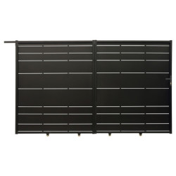 Portail coulissant plein en fer 400x182cm ORIS - X-METAL