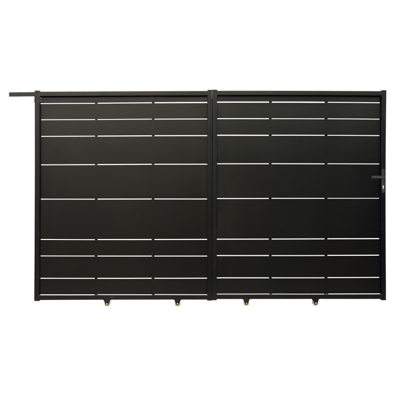 Portail coulissant plein en fer 400x182cm ORIS - X-METAL