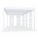 Lot de 5 brises-vues en acier blanc pour carport LIBECCIO – Trigano