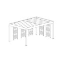 Lot de 5 brises-vues en acier anthracite pour carport LIBECCIO – Trigano