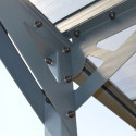 Carport double 30m² en aluminium anthracite et polycarbonate MISTRAL - TRIGANO