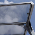 Carport camping-car en aluminium anthracite et polycarbonate Hegoa 20 - TRIGANO