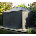 Pergola en alu anthracite et toit en acier Marsala 298x423cm - SOJAG