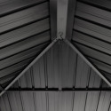 Pergola en alu anthracite et toit en acier Marsala 298x423cm - SOJAG
