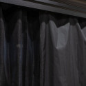 Pergola en alu anthracite et toit en acier Marsala 298x423cm - SOJAG