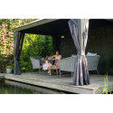 Pergola en alu anthracite et toit en acier Marsala 363x483cm - SOJAG
