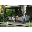 Pergola en alu anthracite et toit en acier Marsala 363x483cm - SOJAG