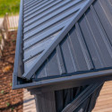 Pergola en alu anthracite et toit en acier Marsala 363x598cm - SOJAG