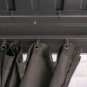 Pergola en alu anthracite et toit en acier Marsala 363x598cm - SOJAG