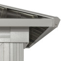 Pavillon en alu argent et toit en acier Olan 435x311cm - SOJAG