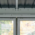 Pavillon en alu argent et toit en acier Olan 435x311cm - SOJAG