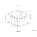 Couverture d'hiver en polyéthylène gris pour pergola 298x298cm - SOJAG