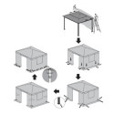 Couverture d'hiver en polyéthylène gris pour pergola 298x363cm - SOJAG