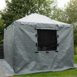 Couverture d'hiver en polyéthylène gris pour pergola 363x483cm - SOJAG