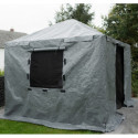 Couverture d'hiver en polyéthylène gris pour pergola 363x483cm - SOJAG