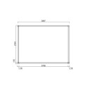 Pergola bioclimatique adossée en alu gris anthracite - lames blanches - 3x4m Ombrea VS
