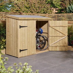 Coffre abri multifonctions en bois traité - 2000L - Rowlinson