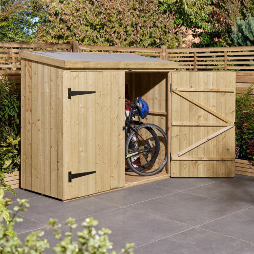 Coffre abri multifonctions en bois traité - 2000L - Rowlinson