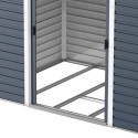 Abri de jardin en métal anthracite 4,78m² + kit fondation ALPINE - DURAMAX
