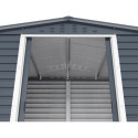 Abri de jardin en métal anthracite 4,78m² + kit fondation ALPINE - DURAMAX