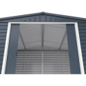 Abri de jardin en métal anthracite 7,81m² + kit fondation ALPINE - DURAMAX