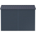 Abri de jardin en métal anthracite 9,75m² + kit fondation ALPINE - DURAMAX