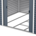 Abri de jardin en métal anthracite 9,75m² + kit fondation ALPINE - DURAMAX