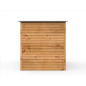 Abri de jardin en métal imitation bois 4,78m² + kit fondation ALPINE - DURAMAX