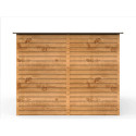 Abri de jardin en métal imitation bois 7,81m² + kit fondation ALPINE - DURAMAX