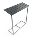 Abri de jardin en métal anthracite 4,78m² avec appentis + kit fondation ALPINE - DURAMAX