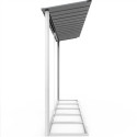 Abri de jardin en métal anthracite 9,75m² avec appentis + kit fondation ALPINE - DURAMAX