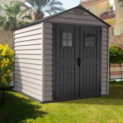 Abri de jardin en PVC 4,41m² DarkGrey StoreMax - DURAMAX