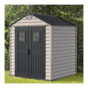 Abri de jardin en PVC 4,41m² DarkGrey StoreMax - DURAMAX