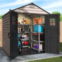 Abri de jardin en PVC 4,41m² DarkGrey StoreMax - DURAMAX