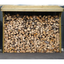 Abri bûches en bois traité - 220x75,5cm - Olbia - Cerland