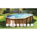 Piscine bois ovale 620x395cm SAFRAN 2 - Gré