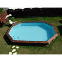 Piscine bois ovale 535x335cm CANNELLE 2 - Gré