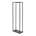Étagère à bois de cheminée en acier noir 40x20x120cm Xavier - Westmann