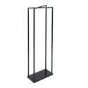 Étagère à bois de cheminée en acier noir 40x20x120cm Xavier - Westmann