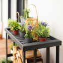 Étagère à bois de cheminée en bois anthracite 52x108x106cm Harald - Westmann