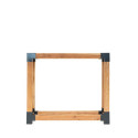 Étagère à bois de cheminée en bois brut 138x40x120cm Michel L - Westmann